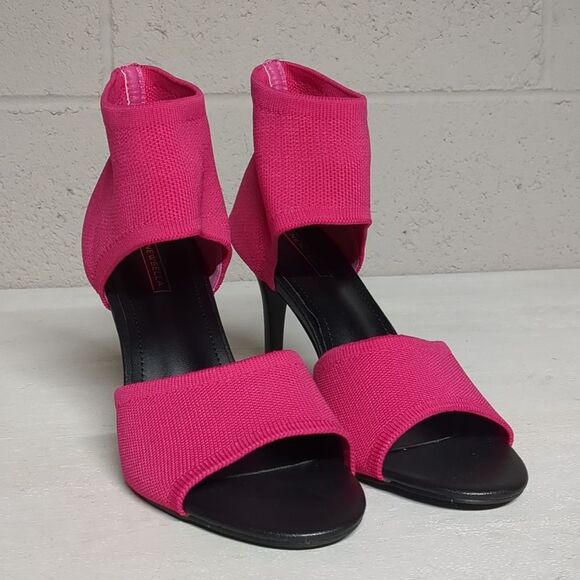 Peep Toe Elegant Stiletto Heel Breathable Mesh Knit Elastic Design Size 8 NWOT - Picture 7 of 9